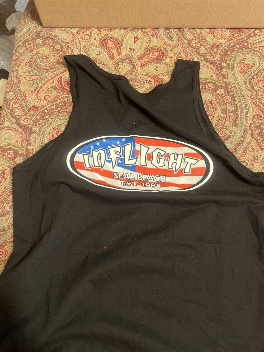 In Flight Surf Shop Surfboards Boards Seal Beach California Tank Top Size L